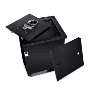 Caja fuerte para empotrar en piso con llave y mecánica
