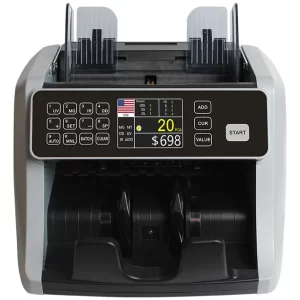Contadora de billetes con pantalla TFT y detección UV/MG/IR