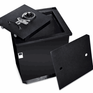 Caja fuerte para empotrar en piso con llave y mecánica