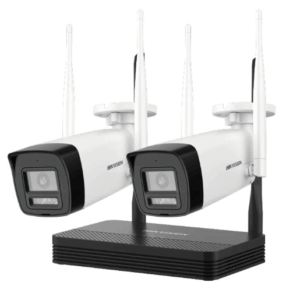 Kit de Cámaras de Seguridad WiFi Hikvision con NVS 4 Canales y 2 Cámaras Exterior