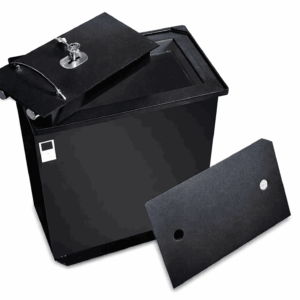 Caja fuerte para empotrar en piso con llave