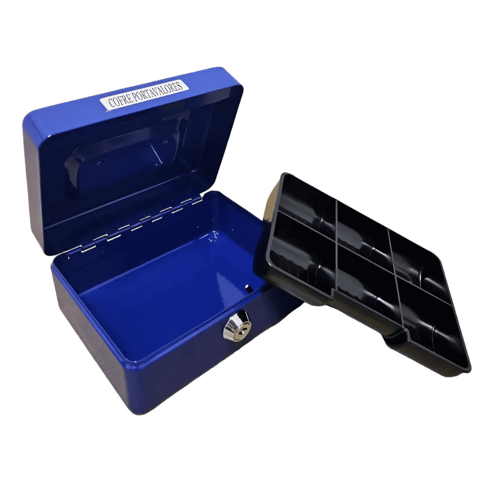 Cofre metálico con gaveta 15cm - Imagen 3
