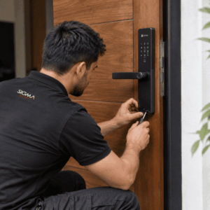 Instalacion de Cerradura Digital en Puerta de Madera