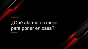 Portada del artículo con la pregunta ¿Qué alarma es mejor para poner en casa? sobre el frente de una vivienda